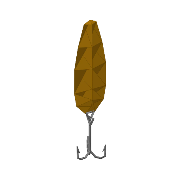 Game-derived low-poly Beginner Boss Lure model from How to Fish