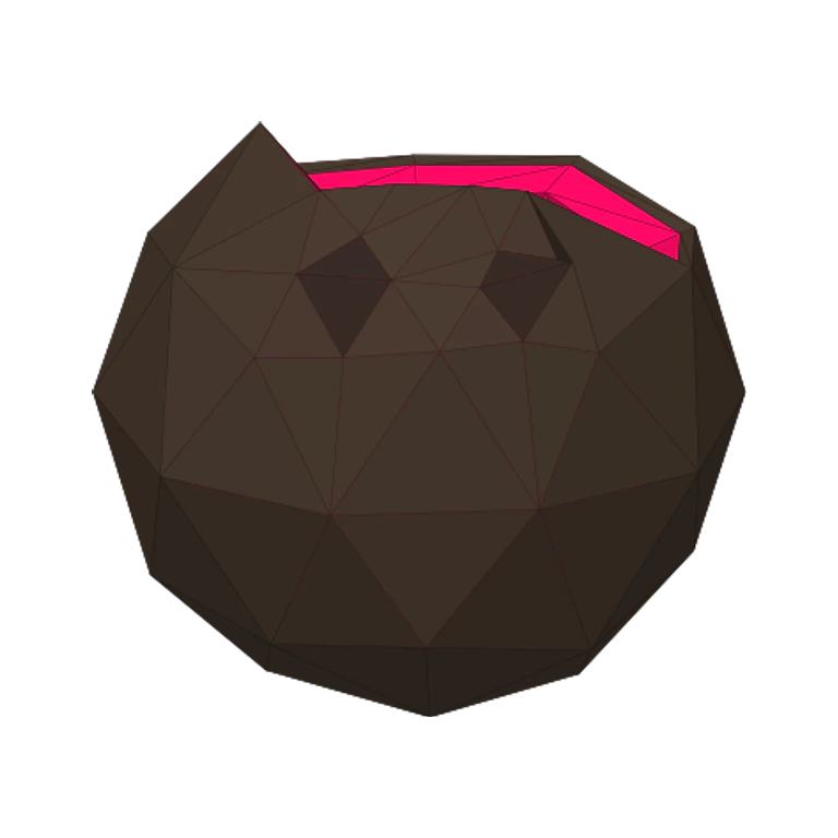 Game-derived low-poly Coconut bait model from How to Fish