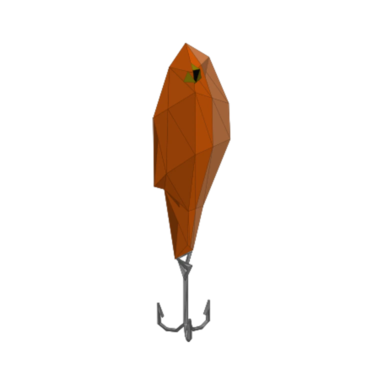 Game-derived low-poly Professional Lure model from How to Fish