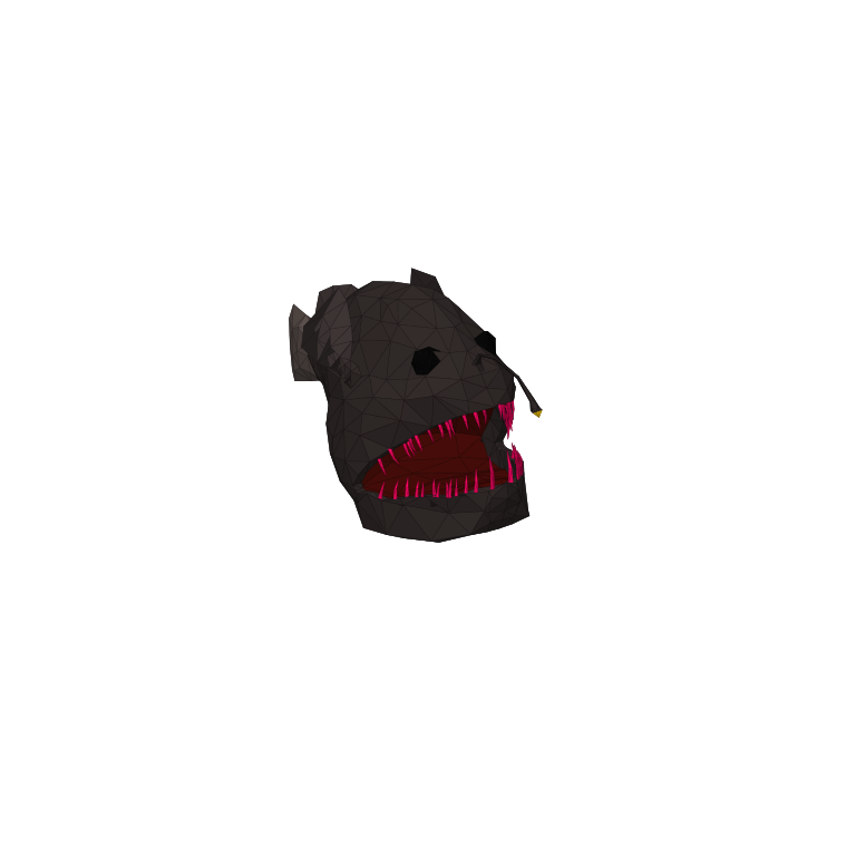 In-game creature asset render of Anglerfish