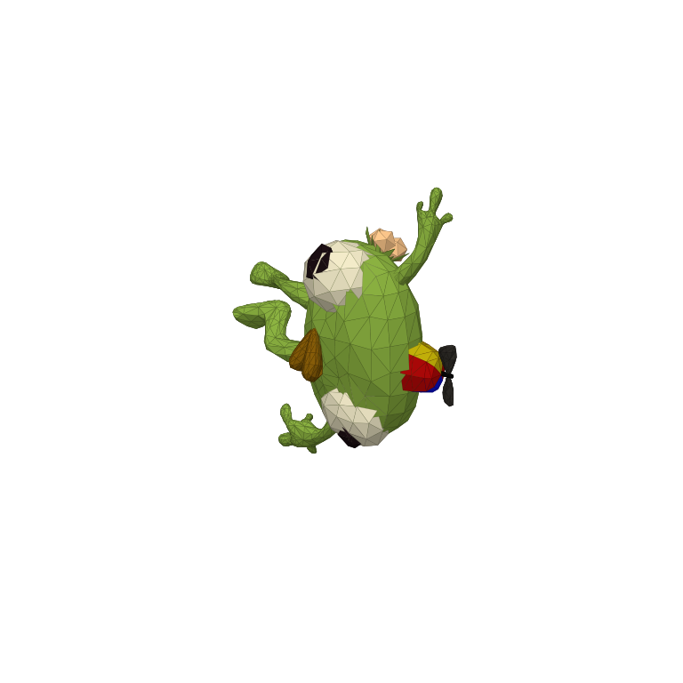 In-game creature asset render of Bing Bong
