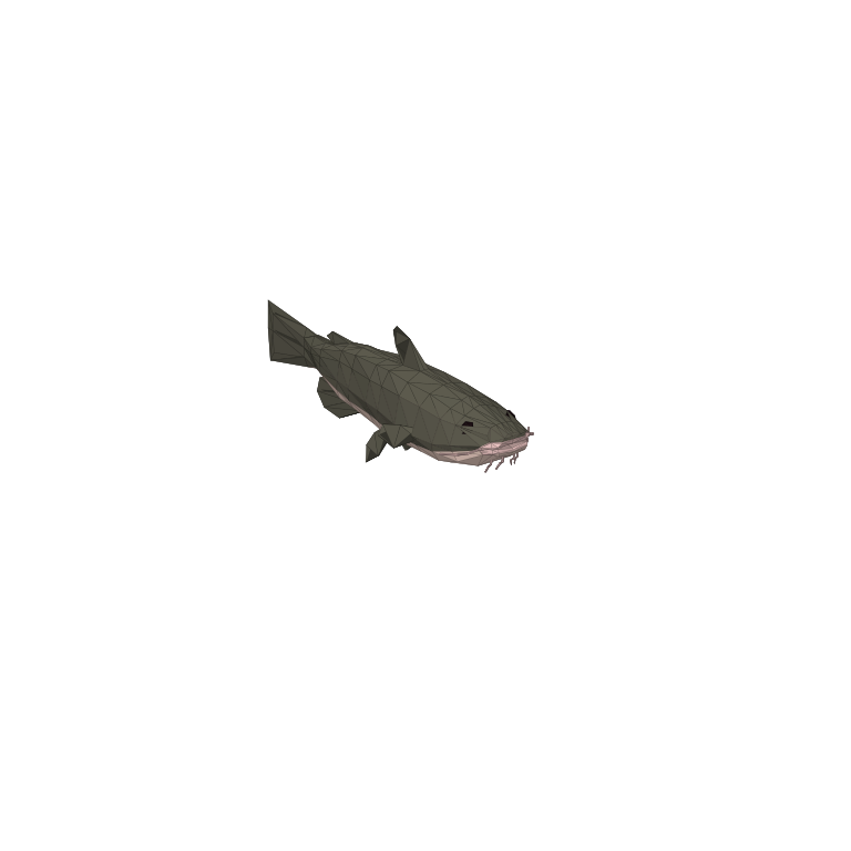 In-game creature asset render of Catfish