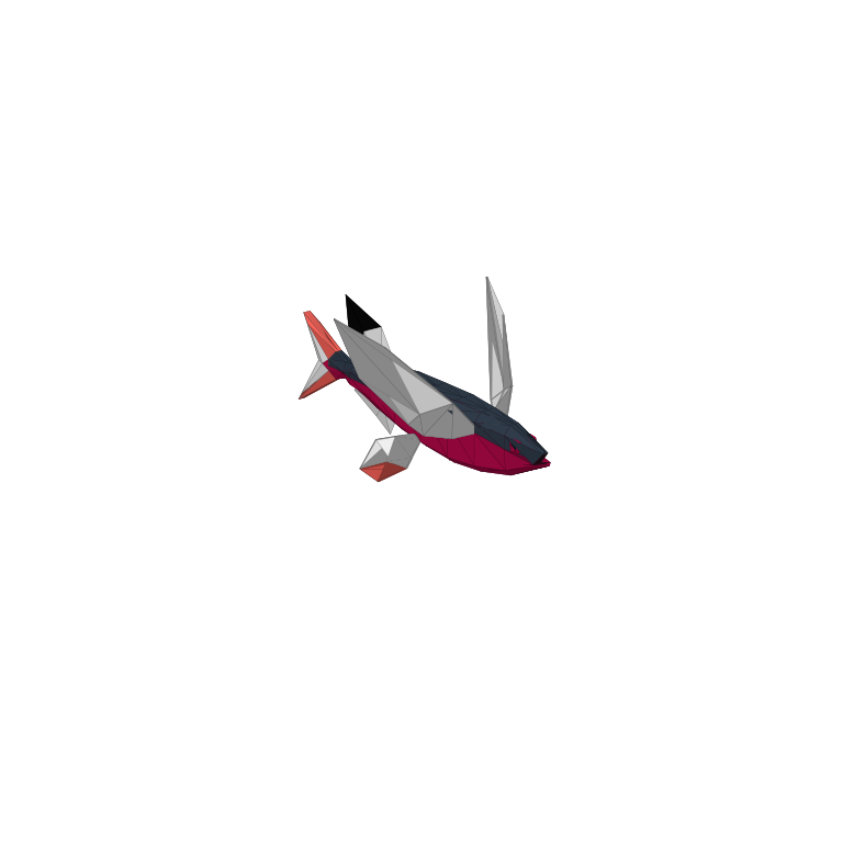 In-game creature asset render of Flying Fish