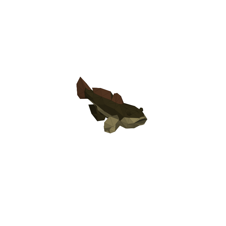 In-game creature asset render of Goby