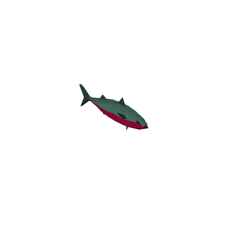 In-game creature asset render of Mackerel