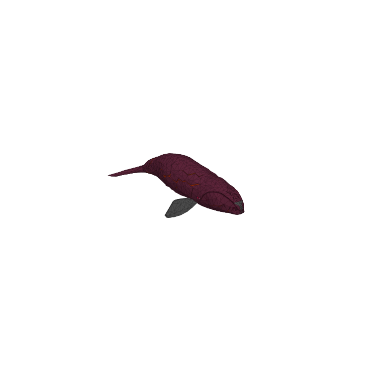 In-game creature asset render of Mutated Bowhead Whale