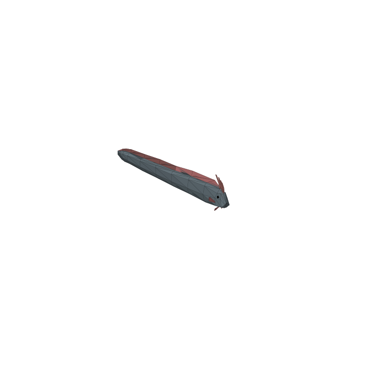 In-game creature asset render of Oarfish