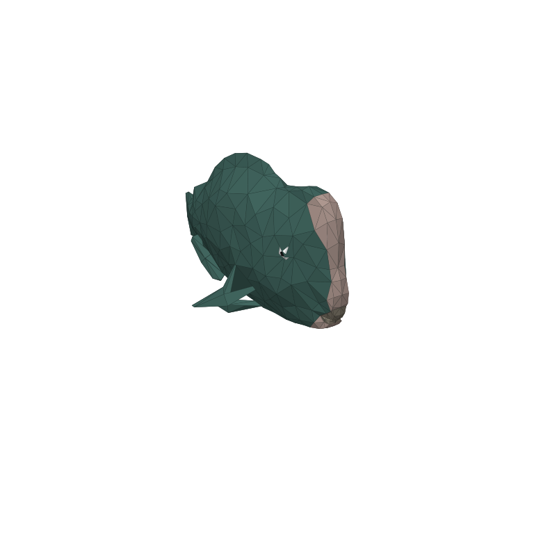 In-game creature asset render of Parrotfish