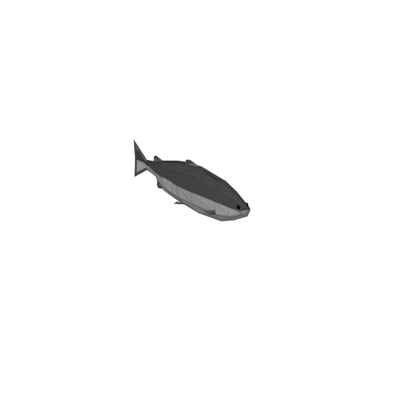 In-game creature asset render of Salmon