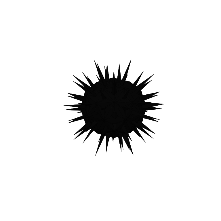 In-game creature asset render of Sea Urchin