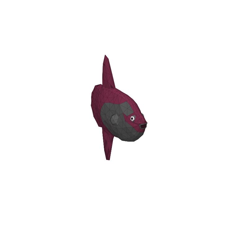 In-game creature asset render of Sunfish