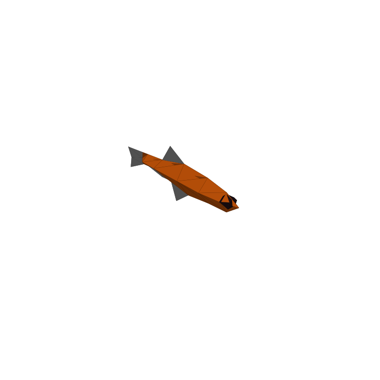 In-game creature asset render of Superdwarf Fish