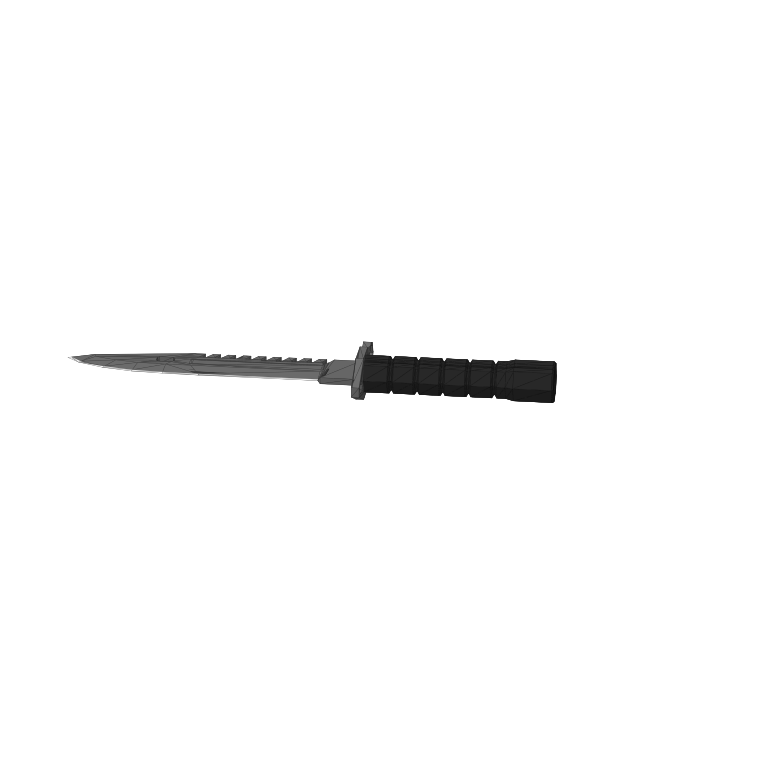 Game-derived Knife model from How to Fish