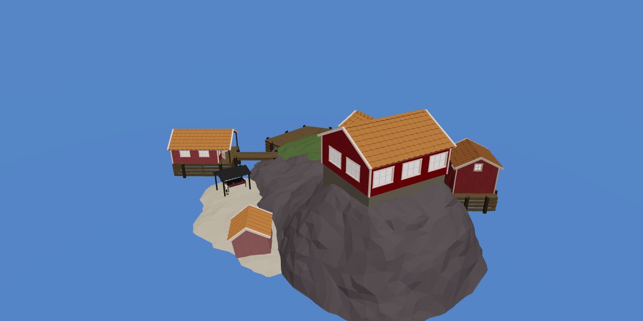 Rocks Island scene from the How to Fish 3D island model
